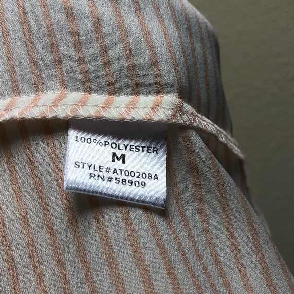 Gibson Latimer Orange & White Striped Top - Picture 7 of 7